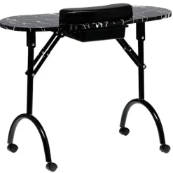 Calissimo Sminkbord>Hopfällbart mobilmanikyrbord svart CB-8001-BLACK