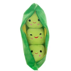 DAO Sittpuffar>Härlig Ärtböna Form Plysch Sittpuff Med 3 Leende Bönor Mjuk Kudde Hem DB 70cm
