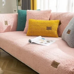 Soffor>Hörnsoffaöverdrag Quiltat Soffaöverdrag Med Armstöd Med Vänster/höger Meridian - L-format Fläcktåligt Soffa Skydd (rosa, 70x70cm/kvadrat)