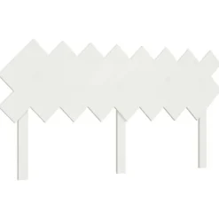 DÉCOSHOP26 Sängar>Huvudgavel till säng, möbel för sovrum 159,5 x 3 x 80,5 vit furu