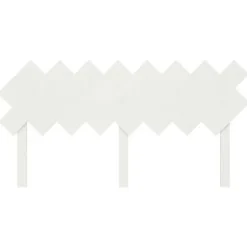 DÉCOSHOP26 Sängar>Huvudgavel till säng, möbel för sovrum 159,5 x 3 x 80,5 vit furu