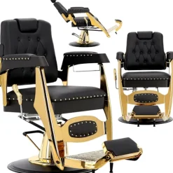 Barber King Stolar>Hydraulisk frisörstol för frisörsalongen barber shop Cassus barberking