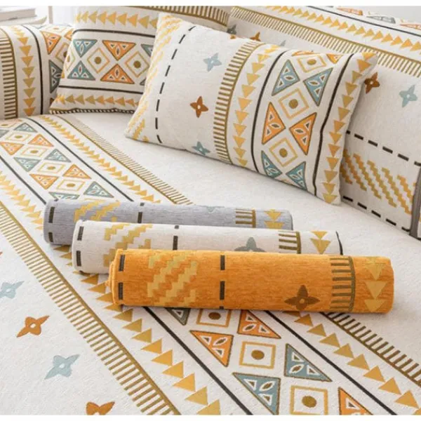 no brand Soffor>IC Halksäker soffa kudde i bohemisk stil Grå 90*70cm