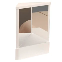 Skåp>Icke-omvändande Spegel Sannbildsreflektion Stabil Bas Spegel Present Kompatibel med Kvinnor Whit_qcx Small size