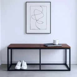 Northix Matgrupper>Industriell matbänk, 120 cm, plats för 2