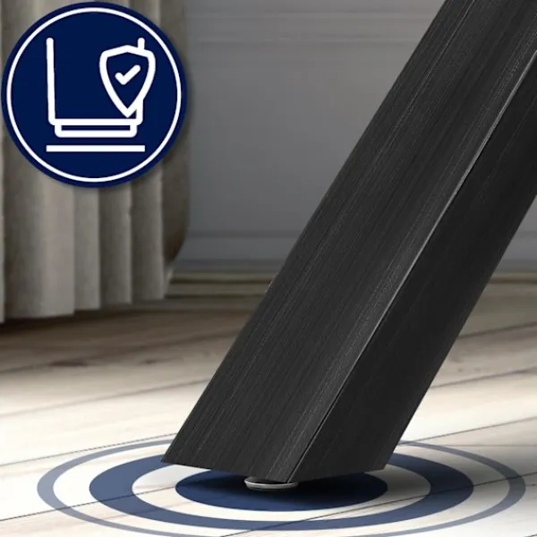 BellaFurn Matbord>Industriella bordsben - Upprätter - Högt pulverbelagt stål, inklusive golvtoppar Färg: Antik svart | Storlek: 120x60x72 cm