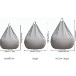 Sittsäckar>(Inga utfyllnadsord) Helt Ny Extra Stor Sittsäck Fåtölj Sofföverdrag Inomhus Lazy Lounger För Vuxna Barn Bästsäljare Hög Kvalitet