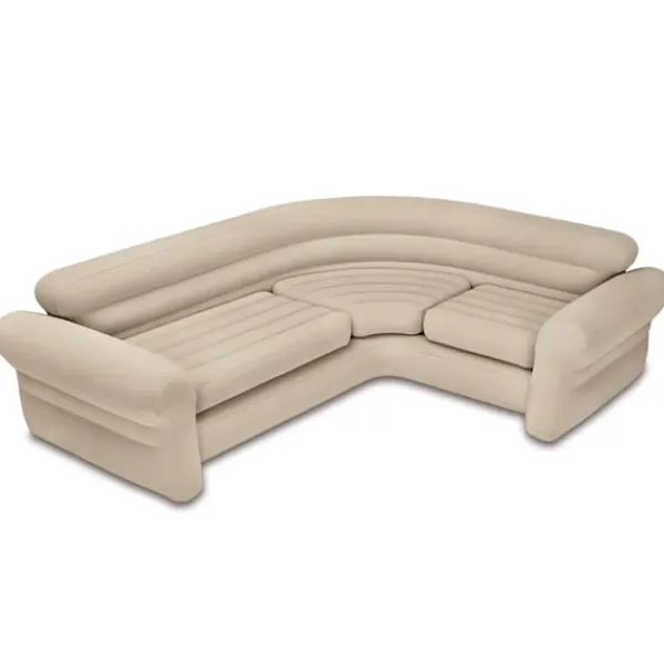 INTEX Soffor>Uppblåsbar hörnsoffa 257 x 203 76 cm 68575NP
