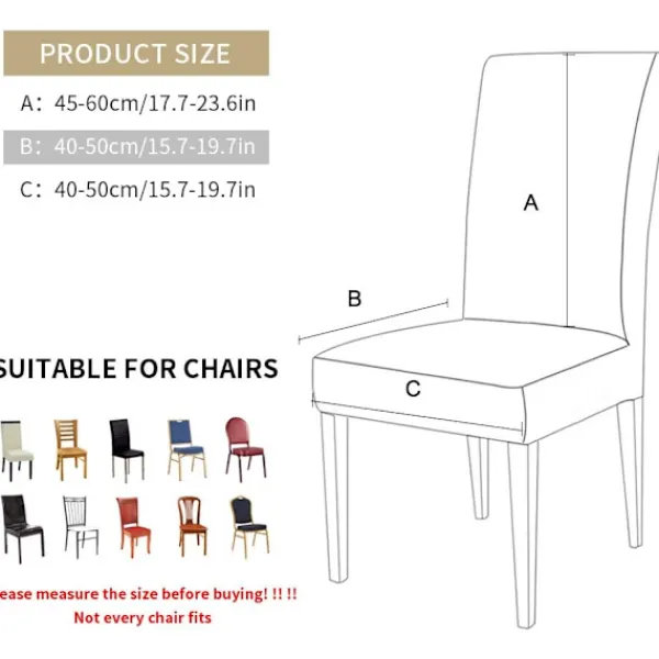 ATELA Stolar>Julmatsalsöverdrag Set om 2, Stretch Xmas Parsons Chair Slipcovers Sätesskydd Tvättbar Spandex Köksstolsöverdrag för matsal,Chr