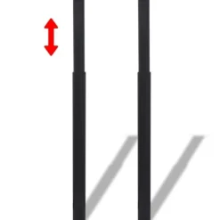 Balkongmöbler>Justerbara bordsben 2 st 710 mm-1100 mm svart Svart