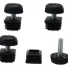 unbranded Stolar>Justerbara Möbelfötter 25 X 25mm Kvadratisk Insats 4 Set