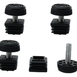 unbranded Stolar>Justerbara Möbelfötter 25 X 25mm Kvadratisk Insats 4 Set