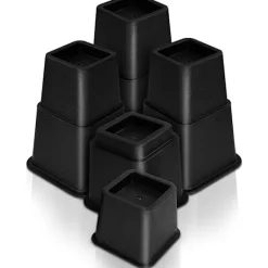 Sängar>Justerbara sängbensförhöjare (Set om 8)