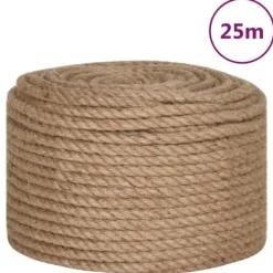 vidaXL Sittpuffar>Juterep 25 m lång 10 mm tjock