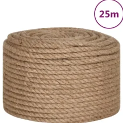 vidaXL Sittpuffar>Juterep 25 m långt 14 mm tjockt