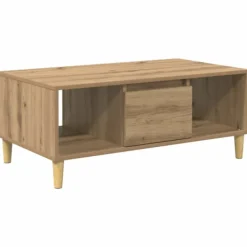 vidaXL Soffbord>Kaffeebord Artisan Ek 90 x 50 x 26.5 cm Konstruerat trä