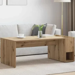 vidaXL Soffbord>Kaffeebord Artisan Ek 101,5 x 50 x 37 cm Konstruerat trä