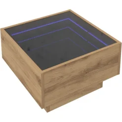 vidaXL Soffbord>Kaffeebord artisan ek 50 x 50 x 30 cm Konstruerat trä