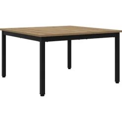 vidaXL Soffbord>Kaffeebord Artisan Ek 80 x 80 x 45 cm Konstruerat trä