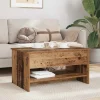 vidaXL Soffbord>Kaffeebord Gammalt trä 80 x 50,5 x 41,5 cm Konstruerat trä