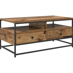 vidaXL Soffbord>Kaffeebord Gammalt trä 100 x 51 x 45 cm Konstruerat trä