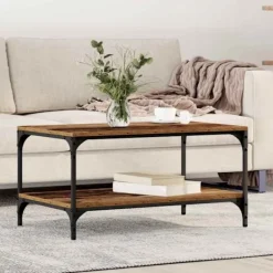 vidaXL Soffbord>Kaffeebord Gammalt trä 80 x 50 x 40 cm Konstruerat trä