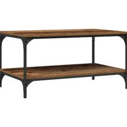 vidaXL Soffbord>Kaffeebord Gammalt trä 80 x 50 x 40 cm Konstruerat trä