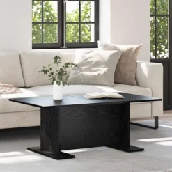 vidaXL Soffbord>Kaffeebord Svart ek 103.5 x 60 x 40 cm Konstruerat trä