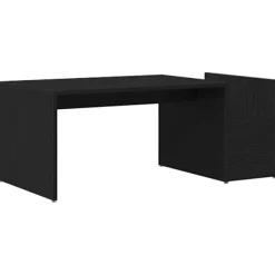 vidaXL Soffbord>Kaffeebord Svart Ek 90 x 45 x 35 cm Konstruerat trä