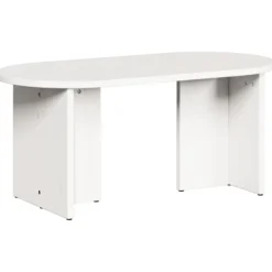 vidaXL Soffbord>Kaffeebord Vit 80 x 39,5 x 35 cm Massivt tallträ
