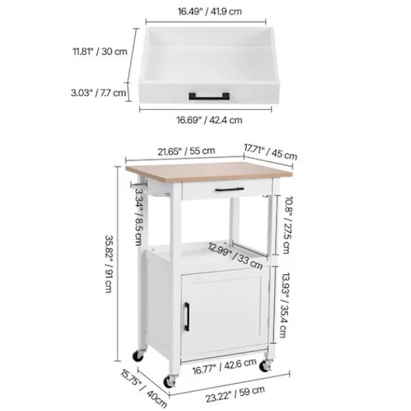 DUOKU Köksö>Köksö - - Modell YS252252 - 55x45 cm - Centralö - Låda och Krok