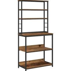 vidaXL Köksö>Köks hylla Gammalt trä 80 x 40 x 168 cm Konstruerat trä