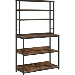 vidaXL Köksö>Köks hylla Rökt ek 100 x 40 x 168 cm Konstruerat trä