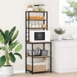 vidaXL Köksö>Köks hylla Sonoma-ek 60 x 40 x 168 cm Konstruerat trä