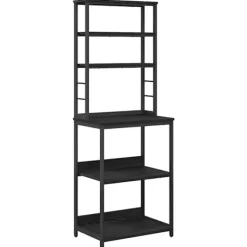 vidaXL Köksö>Köks hylla Svart Ek 60 x 40 x 168 cm Konstruerat trä