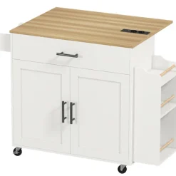 Northio Köksö>Köksö, rullande, med klaffar, låda, 120x68x85 cm, vit