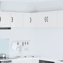 vidaXL Skåp>Köksskåp Högblanka vita 57 x 57 x 40 cm Konstruerat trä