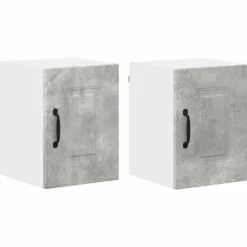 vidaXL Skåp>Köksskåp Kalmar 2 pcs Betonggrå 30 x 31 x 40 cm Konstruerat trä