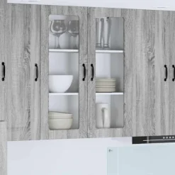 vidaXL Skåp>Köksskåp Kalmar Grå Sonoma 80 x 31 x 100 cm Konstruerat trä