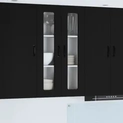 vidaXL Skåp>Köksskåp Kalmar Svart 60 x 31 x 100 cm Konstruerat trä