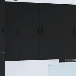 vidaXL Skåp>Köksskåp Kalmar Svart 80 x 31 x 100 cm Konstruerat trä