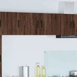 vidaXL Skåp>Köksskåp med hylla Brun Ek 40 x 31 x 40 cm Konstruerat trä