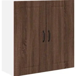 vidaXL Skåp>Köksskåp med hylla Brun Ek 80 x 31 x 80 cm Konstruerat trä