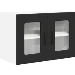 vidaXL Skåp>Köksskåp med hylla Svart 60 x 31 x 40 cm Konstruerat trä