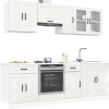 vidaXL Skåp>Köksskåpsset Kalmar 8 delar högglans vit konstruerat trä