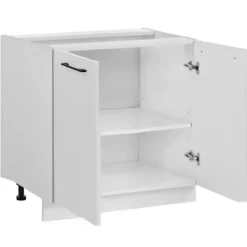 Skåp>Köksunderskåp - Deconation - Dubbel köksunderskåp "Frida" - Vit - L 80 x H 81 x P 46 cm