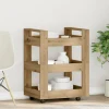 vidaXL Köksö>Köksvagn Artisan Ek 60 x 45 x 80 cm Konstruerat trä