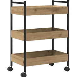 vidaXL Köksö>Köksvagn Artisan Ek 50 x 30 x 70 cm Konstruerat trä