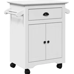 vidaXL Köksö>Köksvagn BODO vit 72x45x80 cm