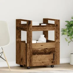 vidaXL Köksö>Köksvagn Gammalt trä 60 x 45 x 80 cm Konstruerat trä